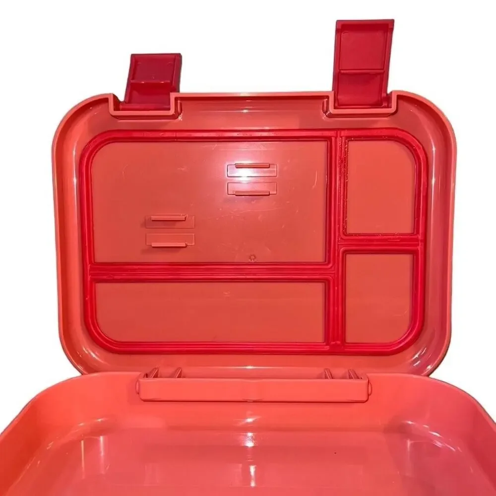 Your Zone Kids Pink Bento Box Plastic Lunch Container 4 Compartment